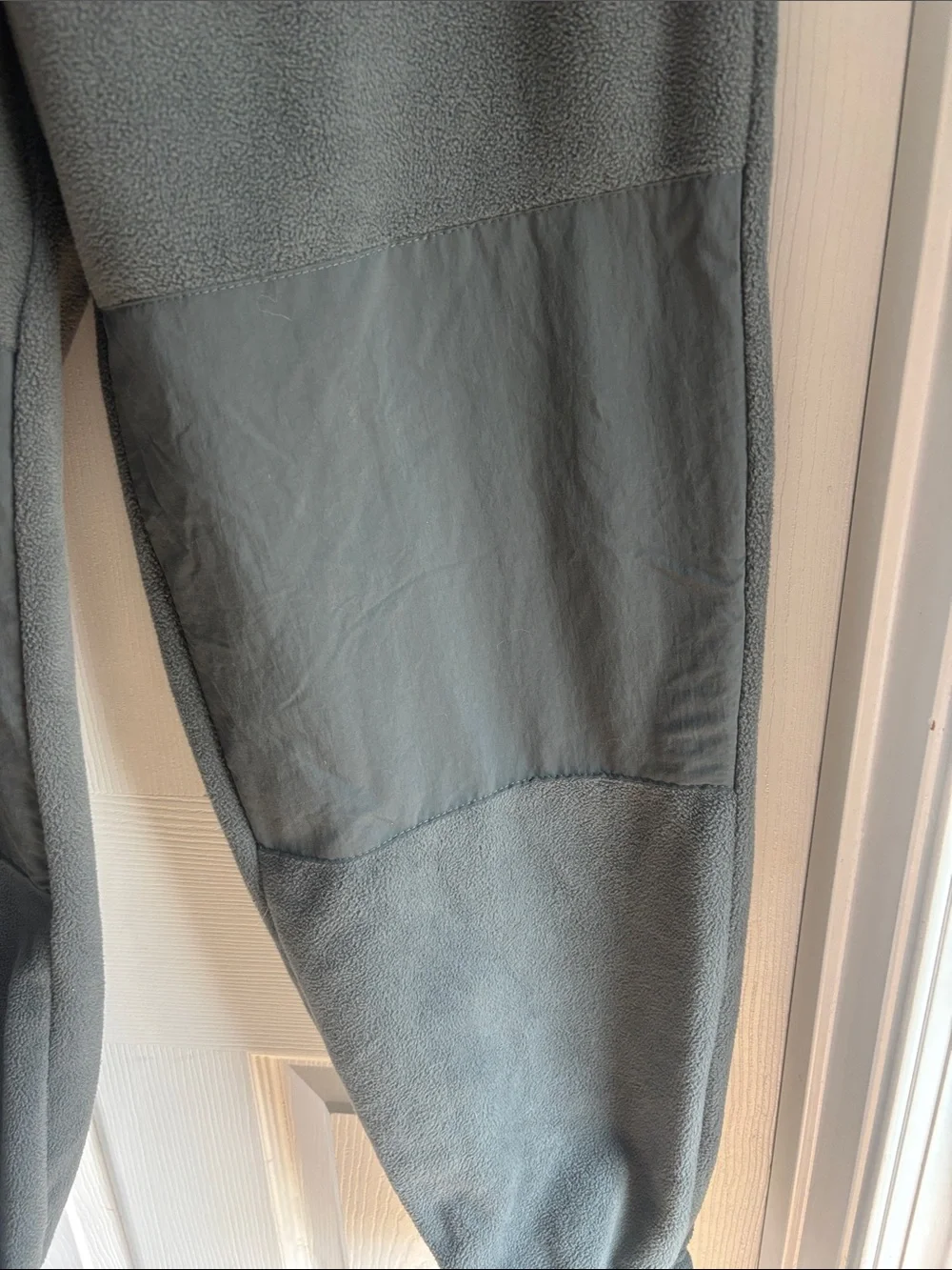 Nike Gray Fleece Joggers with Knee Panels